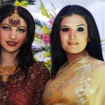 Sana and Resham at Valima Reception