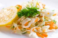Coleslaw with Sweet and Sour Creamy Dressing Recipe