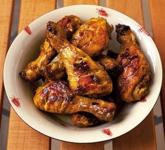 Spicy barbeque yogurt chicken drumsticks